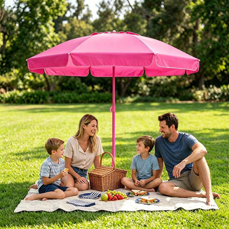 Outdoor Furniture With Umbrella - Ombrellone da Spiaggia Resistente al Vento