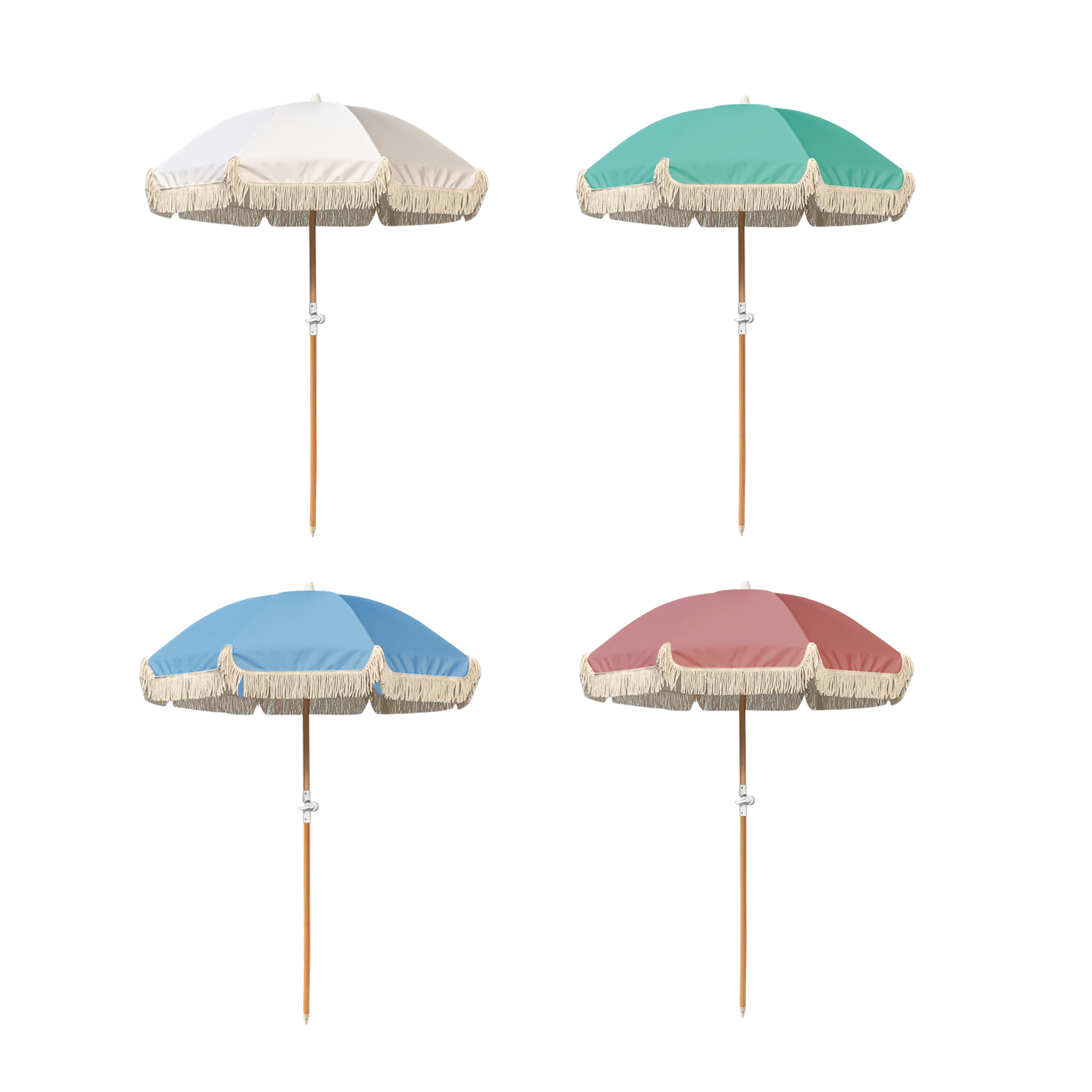 Outdoor Furniture In Bali - Ombrellone da Spiaggia Moderno 2M Bali
