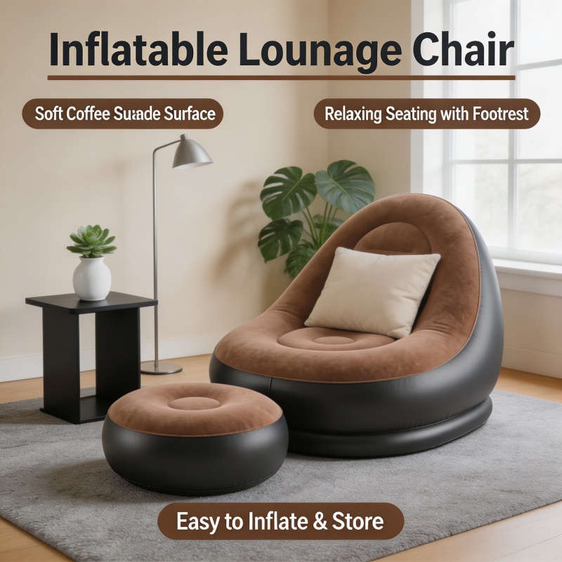 Outdoor Furniture Lounge Chair - Divano Gonfiabile Pieghevole per Esterni con