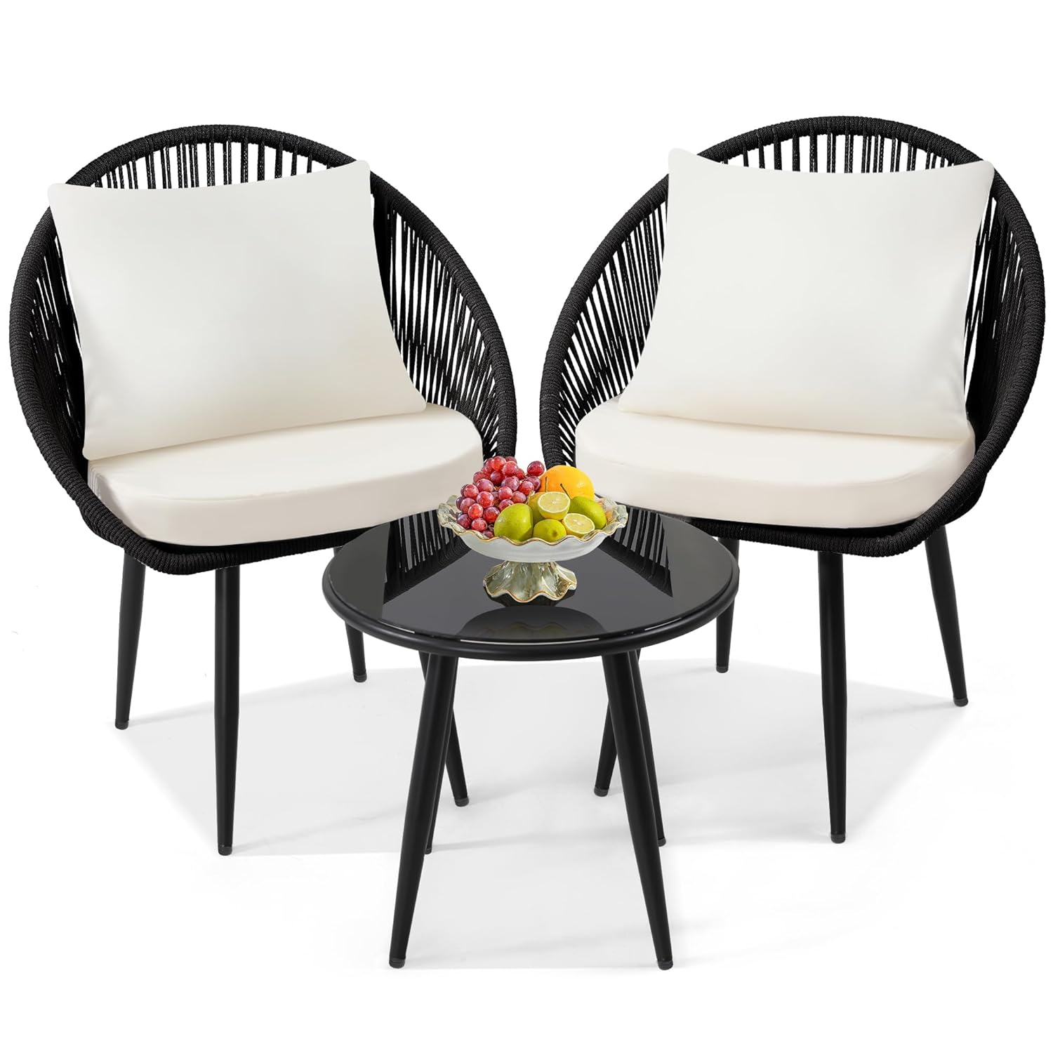Outdoor Furniture Deals - Set Bistrot 3 Pezzi, Sedie in
