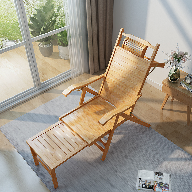 Outdoor Furniture Lounge Chair - Poltrona lounge pieghevole in bambù dal