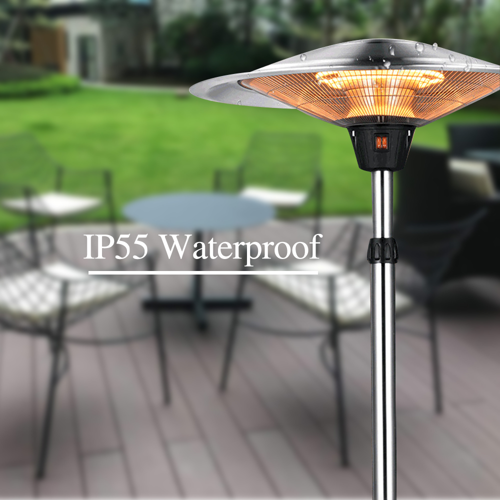 Patio Heater Standing - Riscaldatore Elettrico da Esterno per Giardino