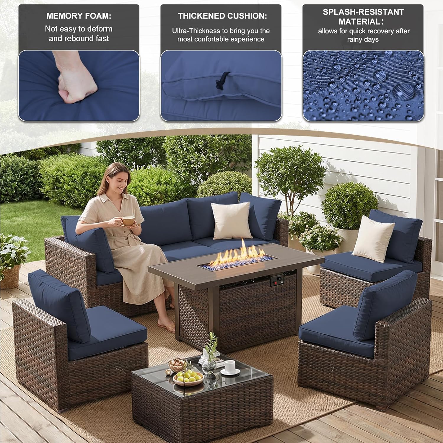 Set di Mobili da Giardino 8 Pe - Outdoor Furniture Deals recensione e prezzo