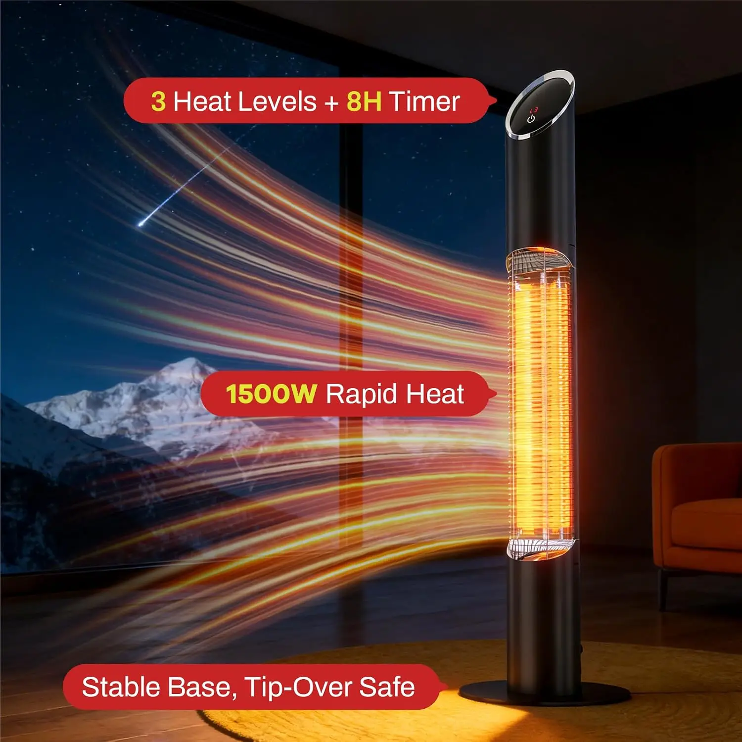 Riscaldatore Elettrico da Este - Patio Heater Standing recensione e prezzo