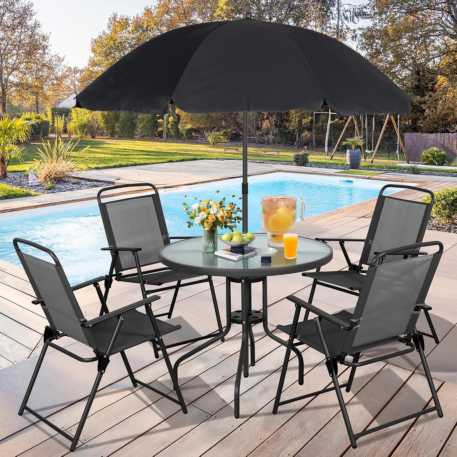 Set da pranzo in metallo per p - Outdoor Furniture Deals recensione e prezzo