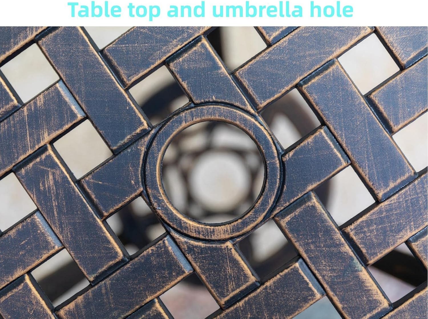 Set da bistrot da esterno in 3 - Outdoor Furniture With Umbrella recensione e prezzo