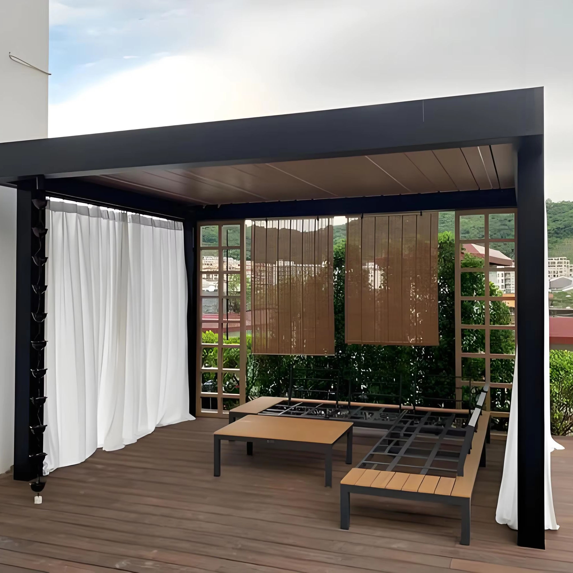 Pergola Rettangolare in Lega d - Outdoor Furniture Aluminium recensione e prezzo