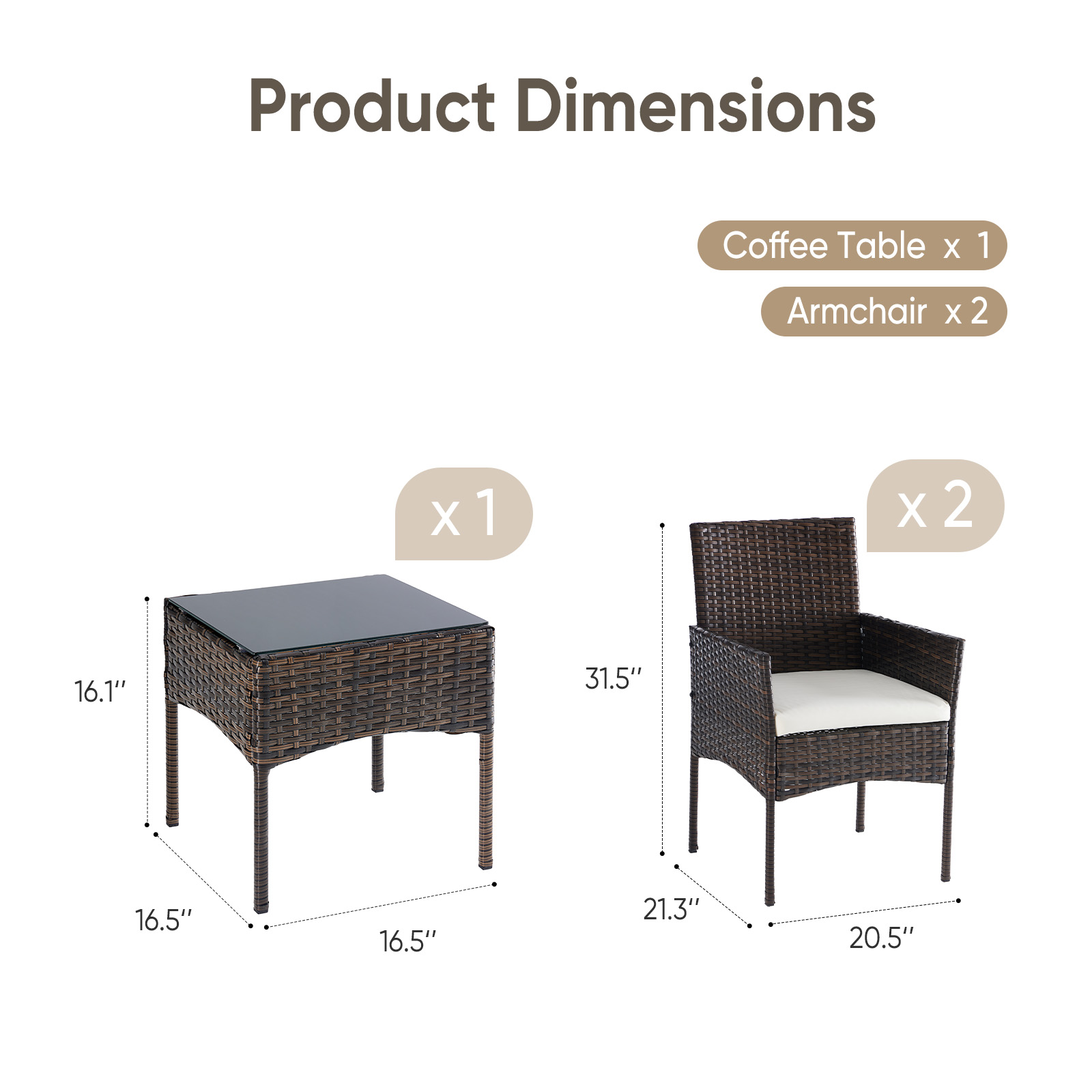 Set di Mobili da Giardino JHK  - Outdoor Furniture Deals recensione e prezzo