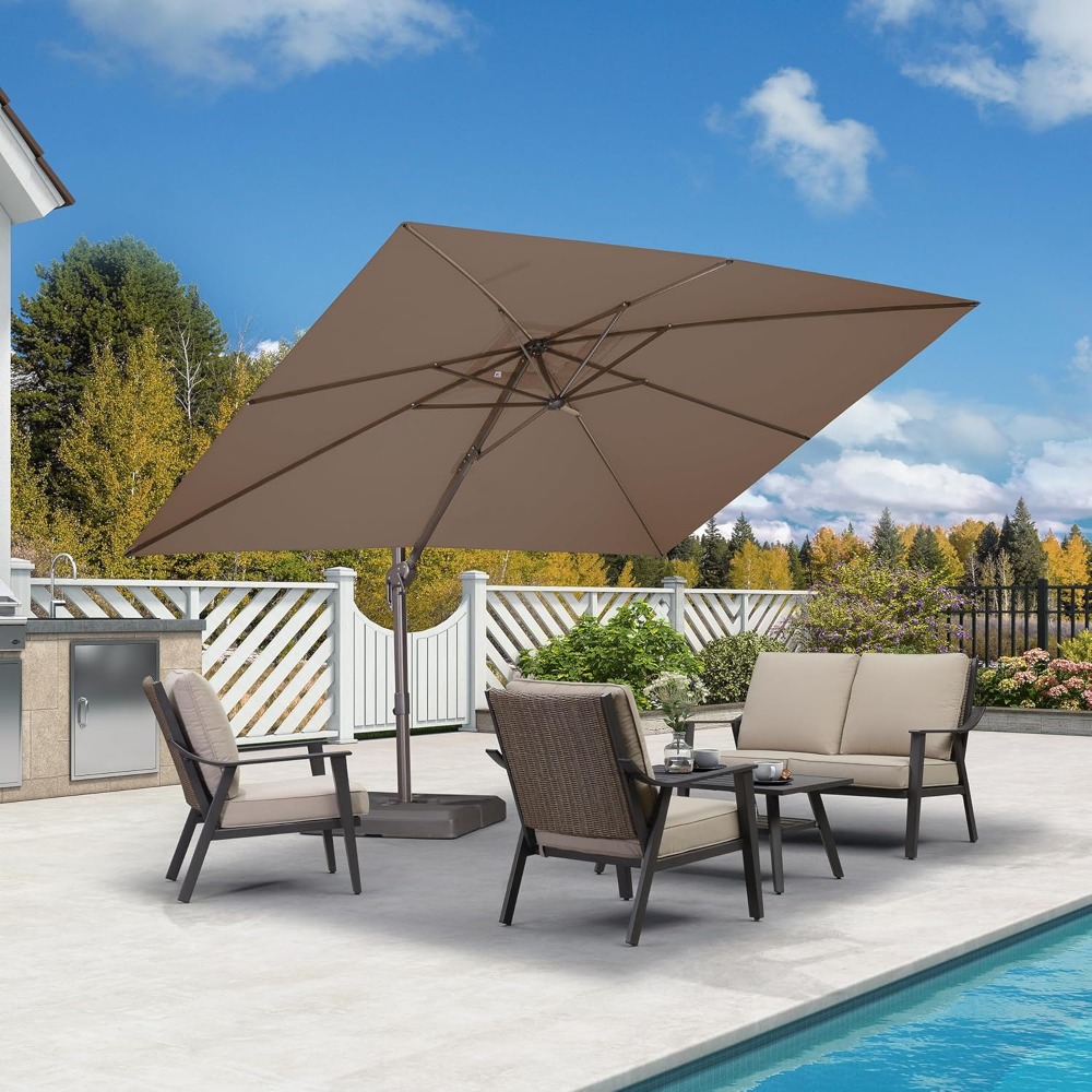 Ombrellone a braccio rettangol - Outdoor Furniture With Umbrella recensione e prezzo