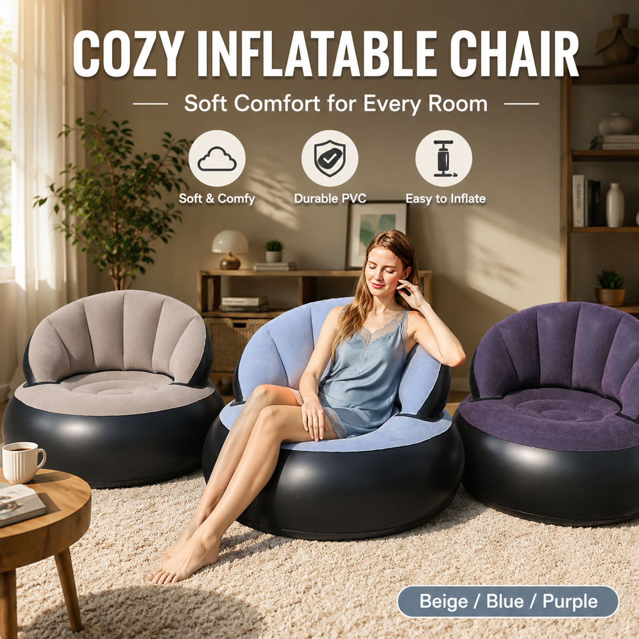 Poltrona gonfiabile per adulti - Outdoor Furniture Lounge Chair recensione e prezzo